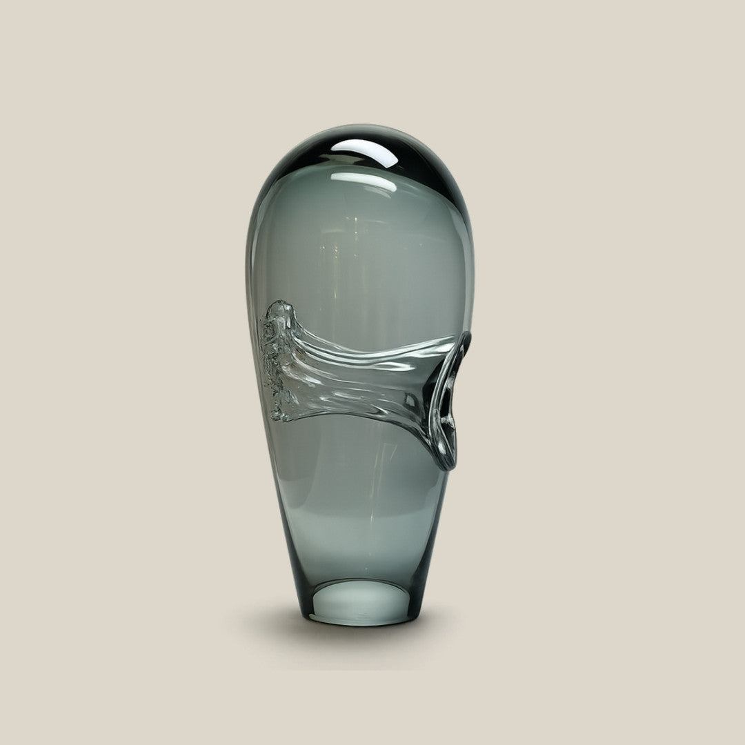 Ocean Whisper - encased Italian art glass vase - view 2