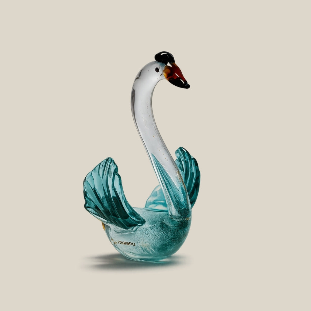 Serenade - pair of Italian art glass swans - view 3