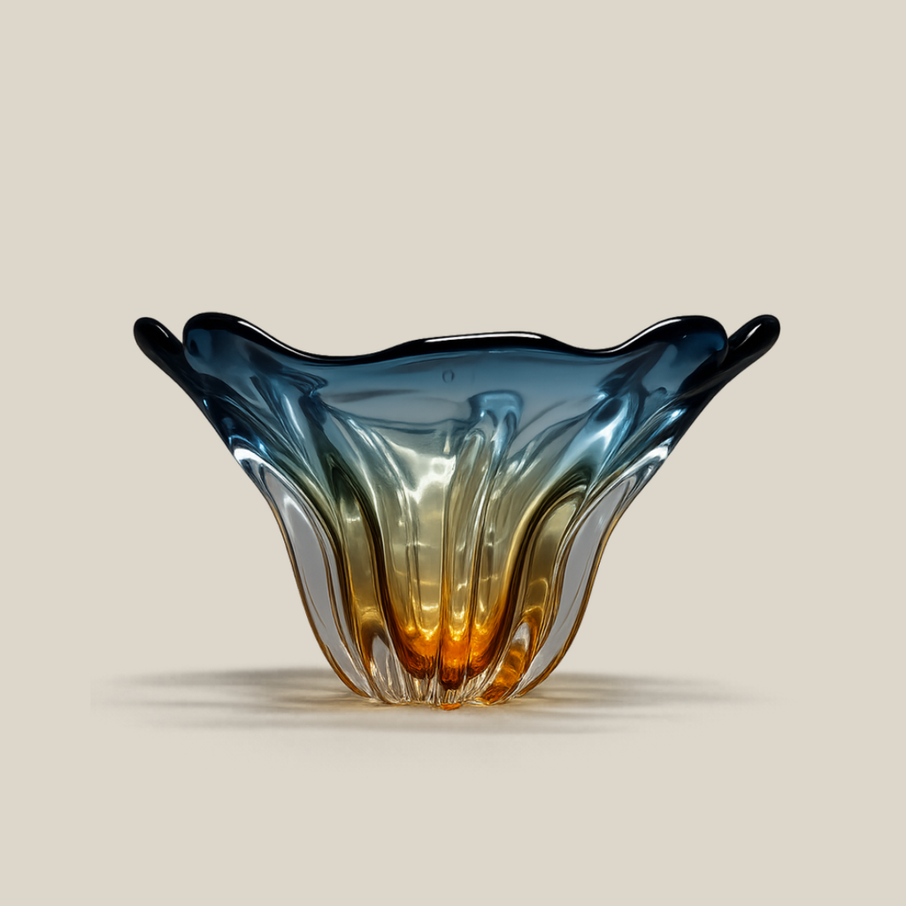 Azure Petal Bowl