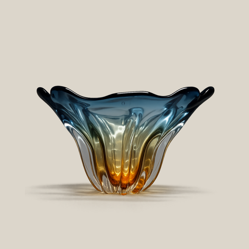 Azure Petal Bowl