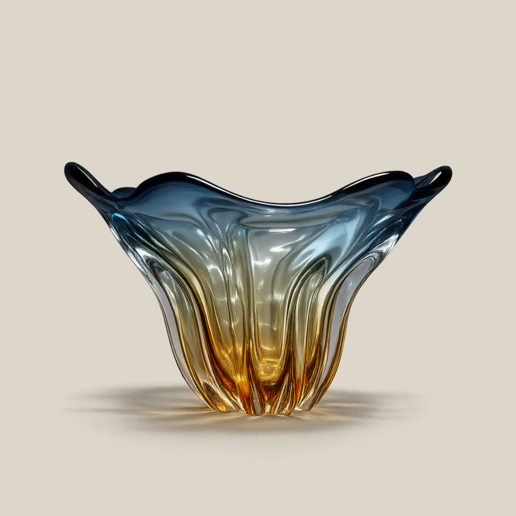 Azure Petal Bowl