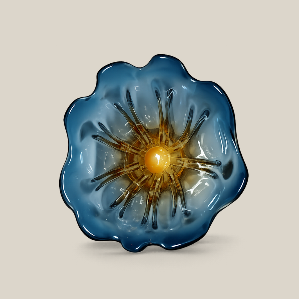 Azure Petal Bowl