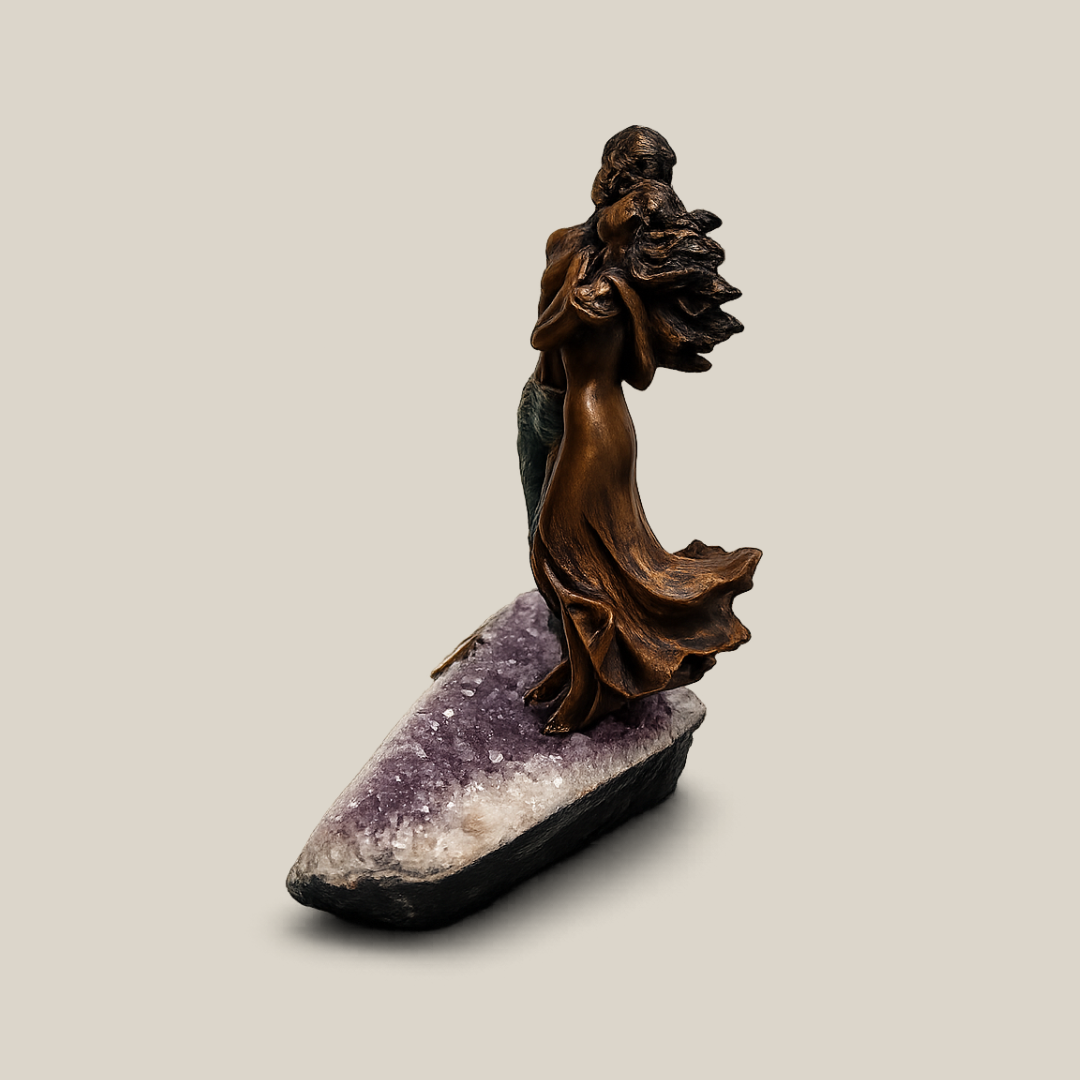 Dawn Tranquility Bronze Patina Bedroom Sculpture