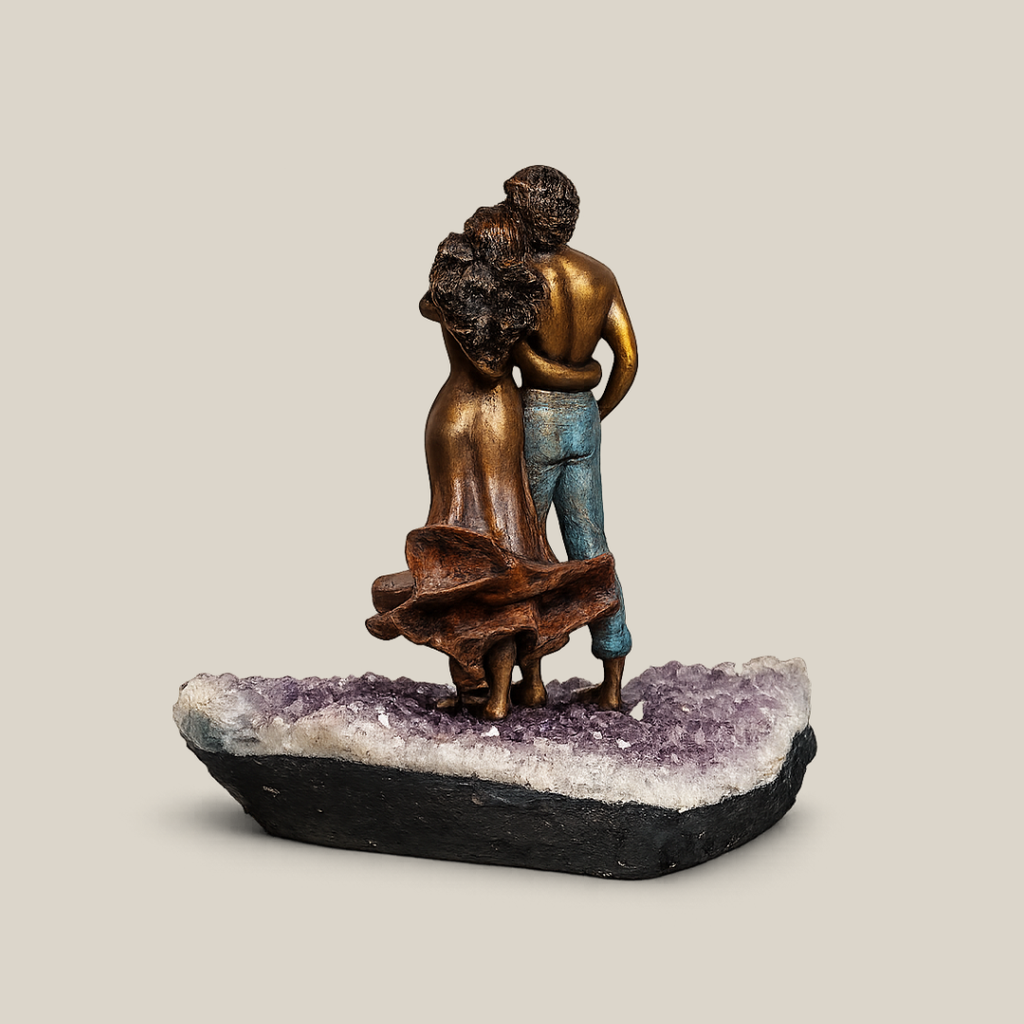 Dawn Tranquility Bronze Patina Bedroom Sculpture