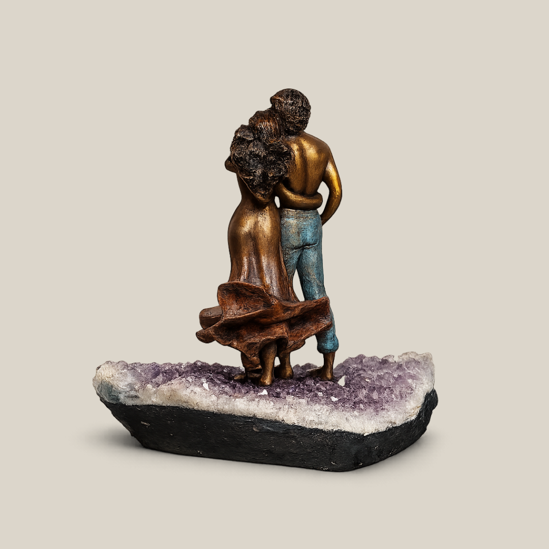 Dawn Tranquility Bronze Patina Bedroom Sculpture