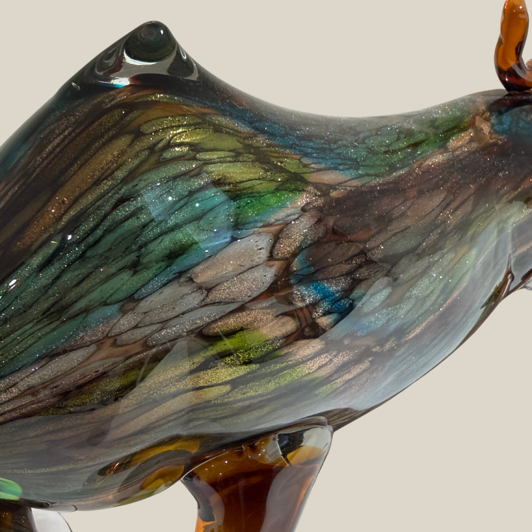 Asterion Bull Glass Sculpture