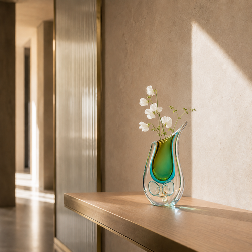 Aqua Eleganza Small Vase