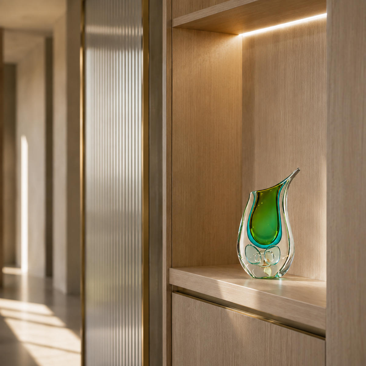 Aqua Eleganza Small Vase