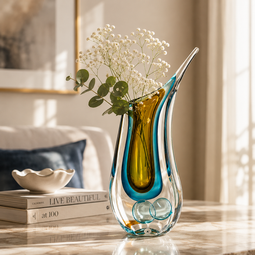 Aqua Eleganza Large Vase