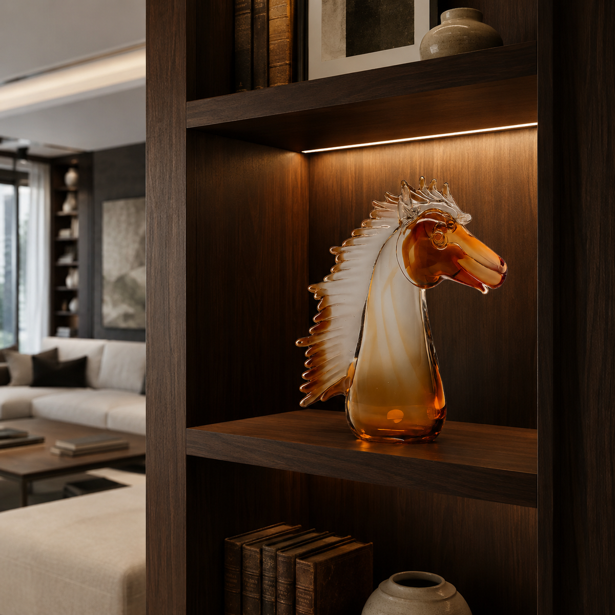 Golden Mane Statement Decor