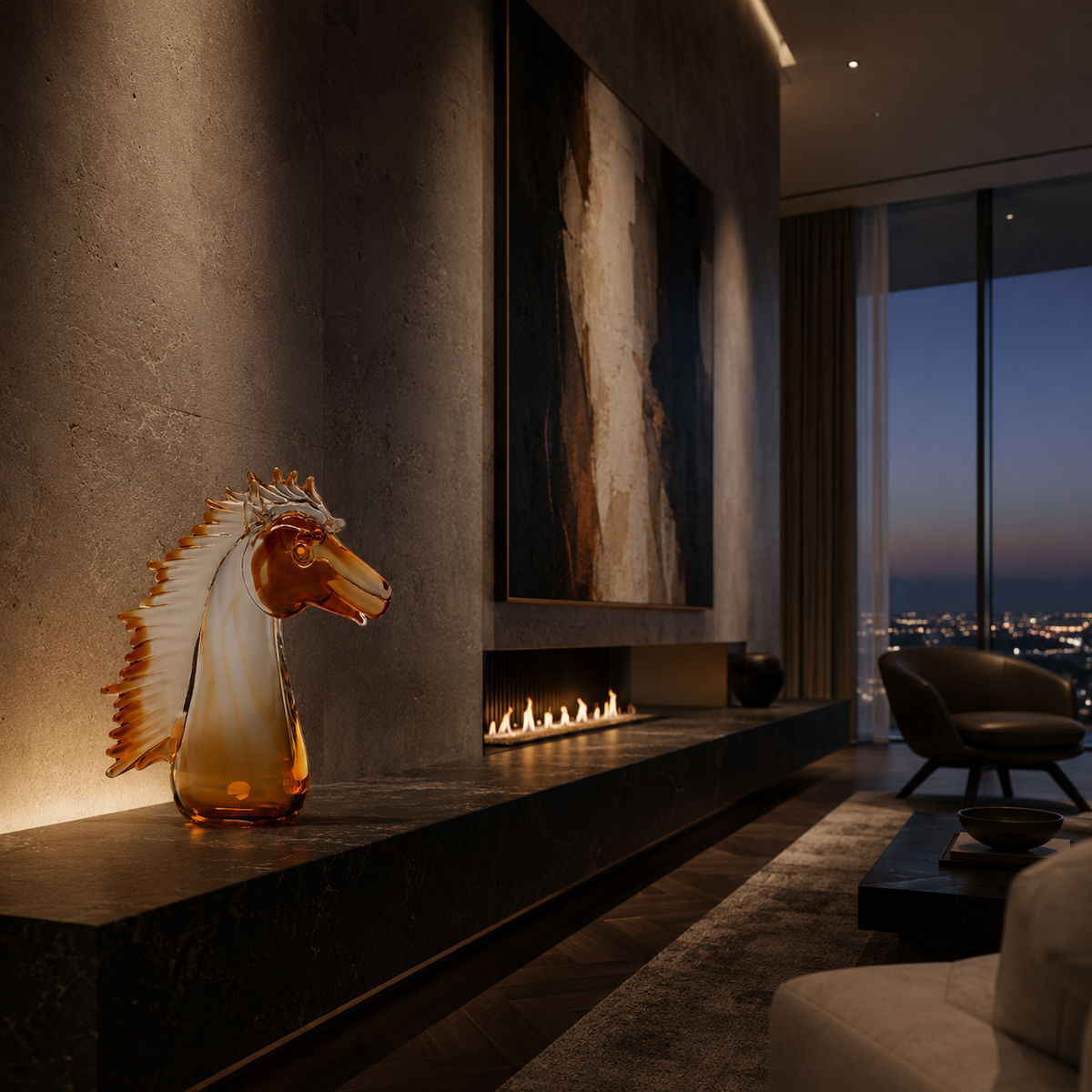 Golden Mane Statement Decor