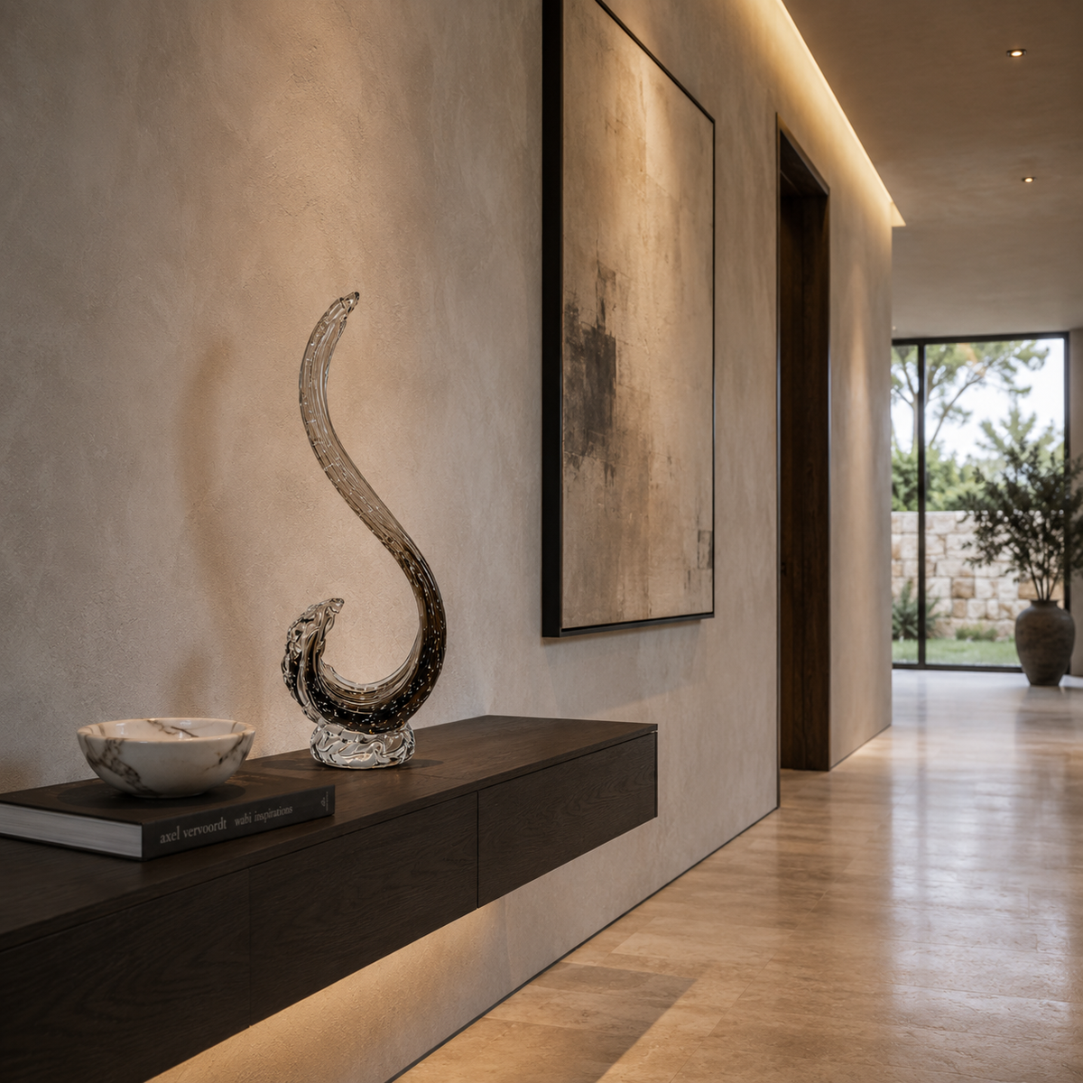 Bronze Swirl Statement Decor