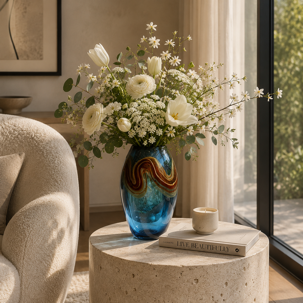 Ocean Blaze Vase