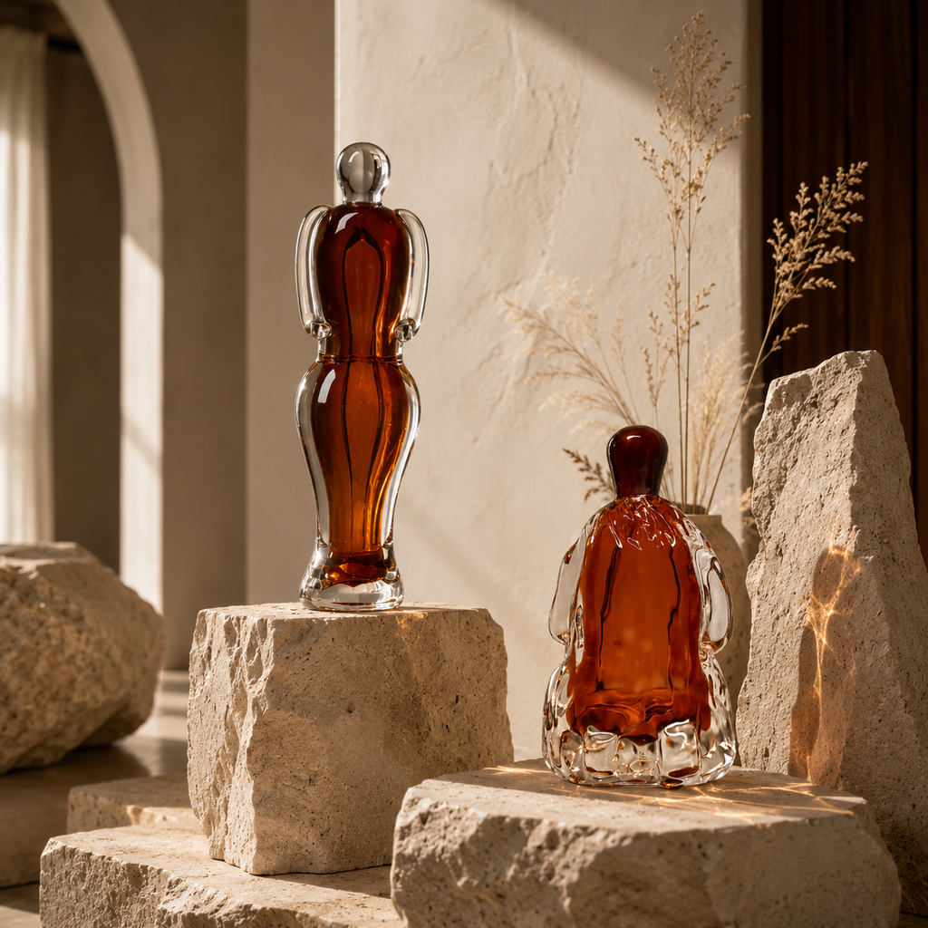 Honey Regent Glass Sculpture