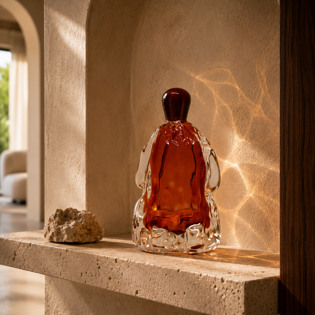 Honey Regent Glass Sculpture