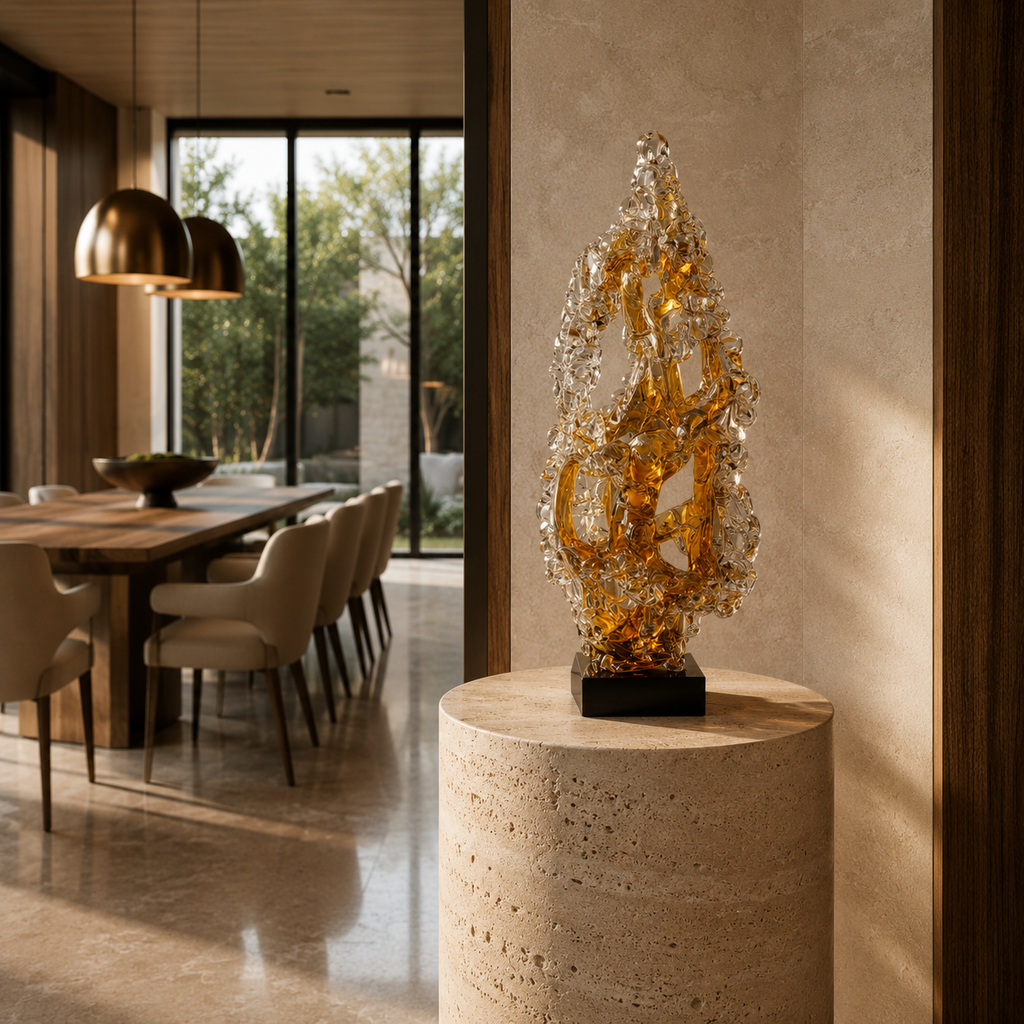 Amber Inferno Statement Decor
