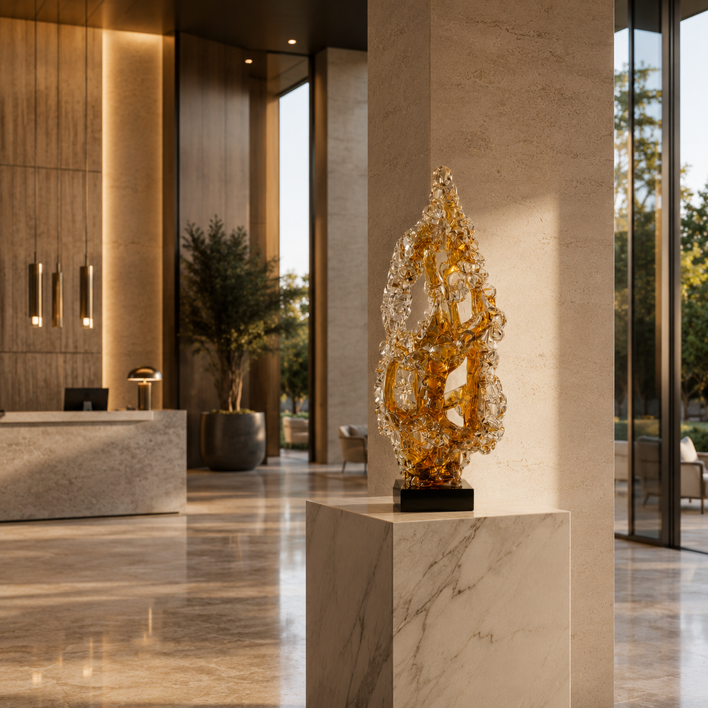 Amber Inferno Statement Decor