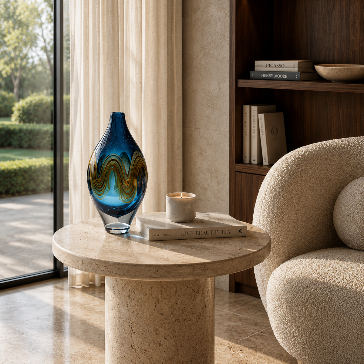 Azure Horizon Vase