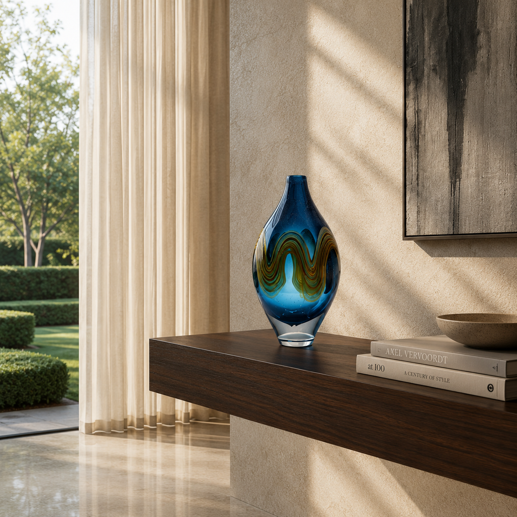 Azure Horizon Vase