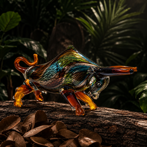 Asterion Bull Glass Sculpture