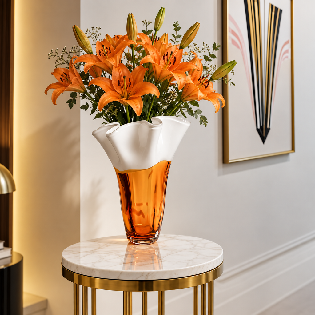 Ivory Petal Vase