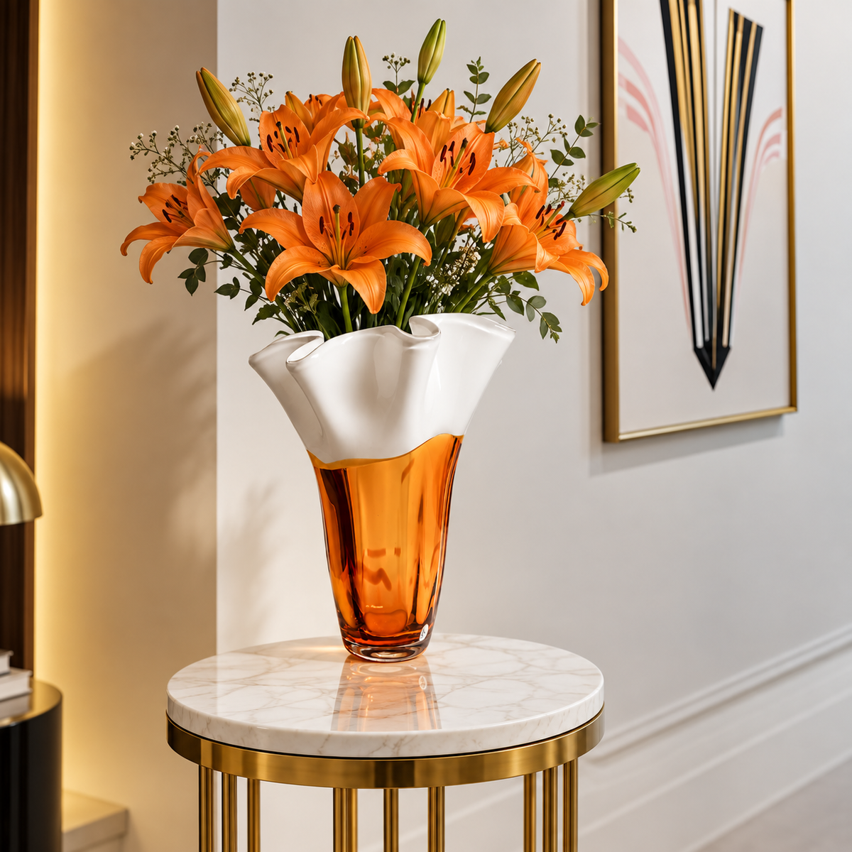 Ivory Petal Vase