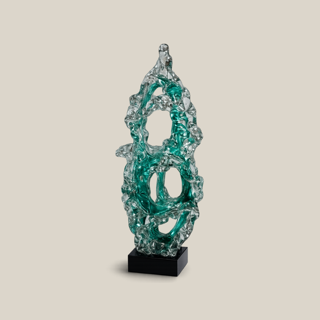 Teal Inferno Statement Decor