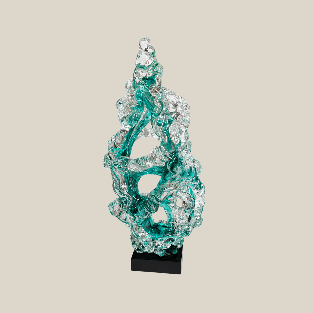Teal Inferno Statement Decor